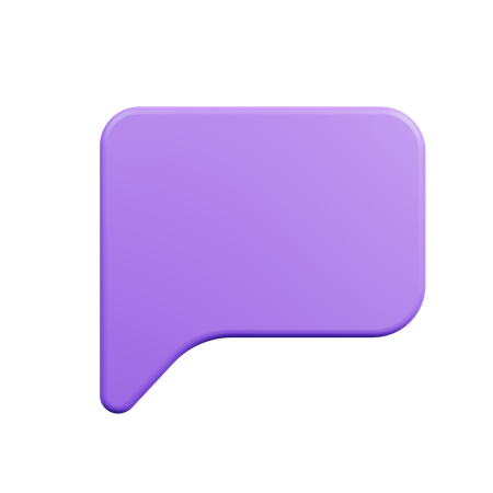 Chat Bubble  3D Icon