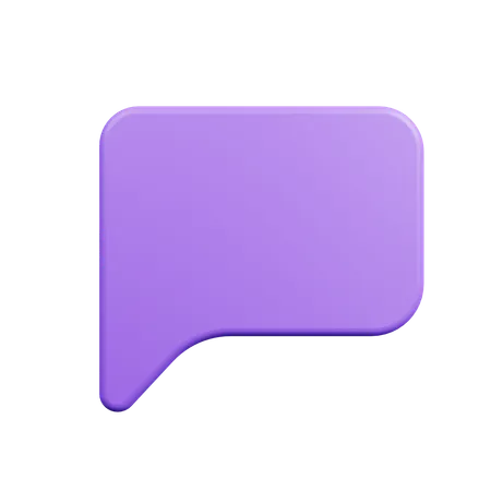 Chat Bubble  3D Icon