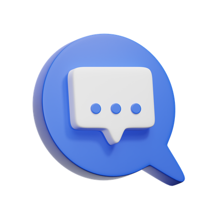 Chat Bubble  3D Icon