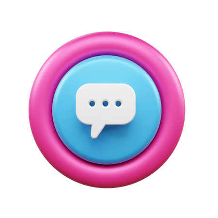 Chat Bubble  3D Icon