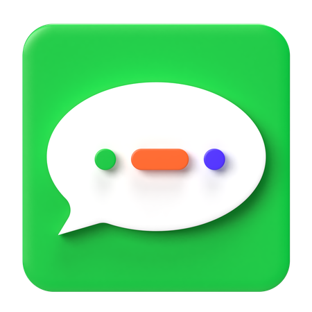 Chat Bubble  3D Icon