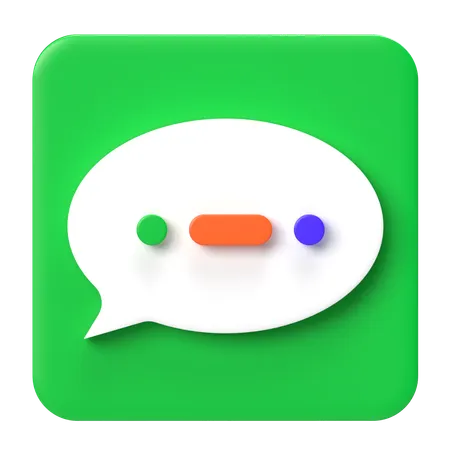 Chat Bubble  3D Icon