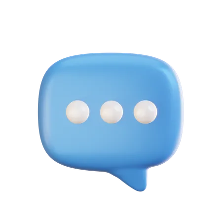 Chat Bubble  3D Icon