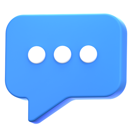 Chat Bubble  3D Icon