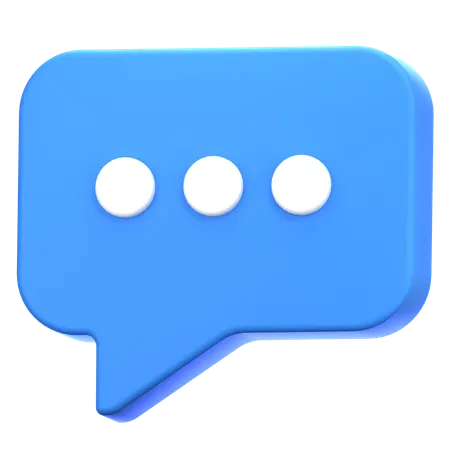 Chat Bubble  3D Icon