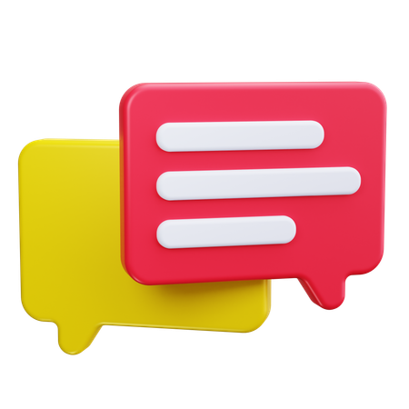 Chat Bubble  3D Icon