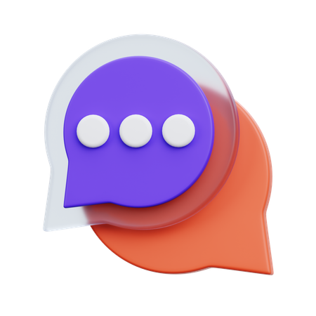 Chat Bubble  3D Icon