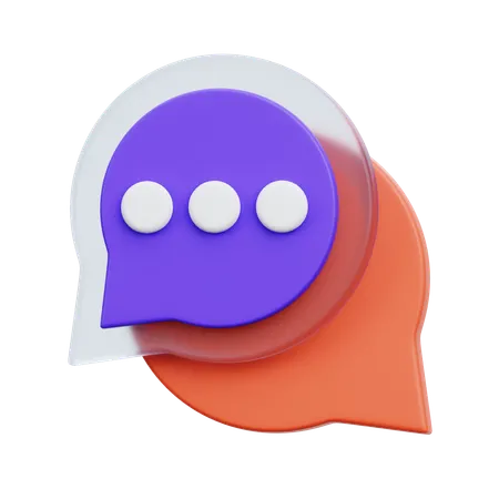 Chat Bubble  3D Icon
