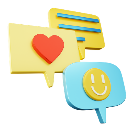 Chat Bubble  3D Icon