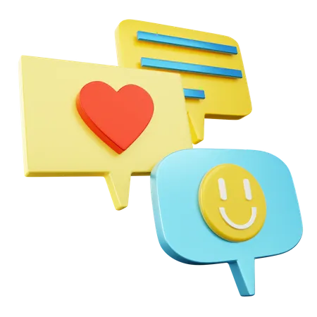 Chat Bubble  3D Icon