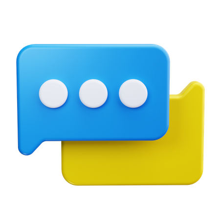 Chat Bubble  3D Icon