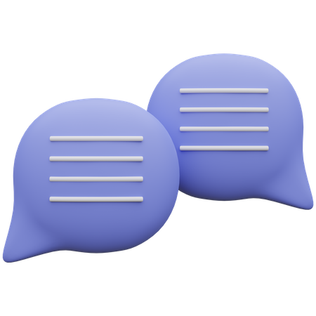 Chat Bubble  3D Icon