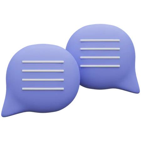 Chat Bubble  3D Icon