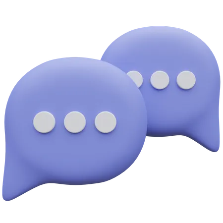 Chat Bubble  3D Icon