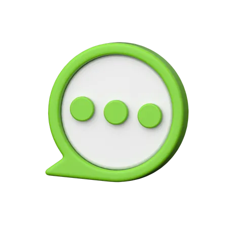 Chat Bubble  3D Icon