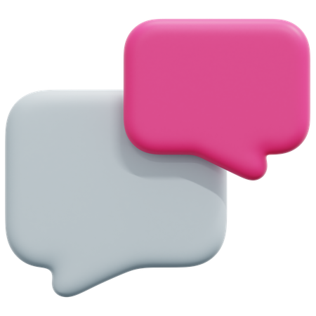 Chat Bubble  3D Icon