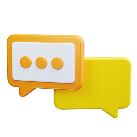 Chat Bubble  3D Icon