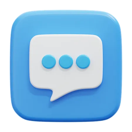 Chat Bubble  3D Icon