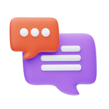 Chat Bubble  3D Icon