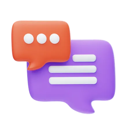 Chat Bubble  3D Icon