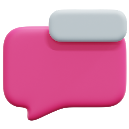Chat Bubble  3D Icon