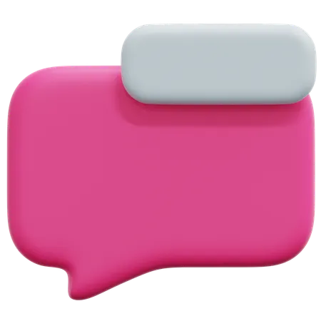 Chat Bubble  3D Icon
