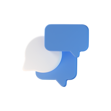 Chat Bubble  3D Icon