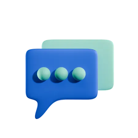 Chat Bubble  3D Icon