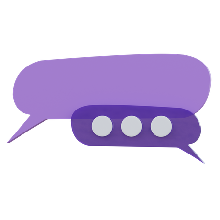 Chat Bubble  3D Icon