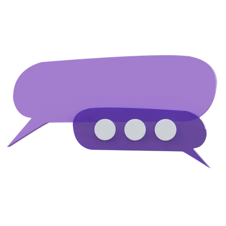 Chat Bubble  3D Icon