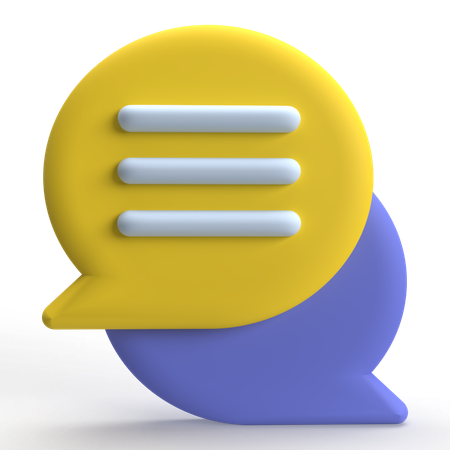 Chat Bubble  3D Icon