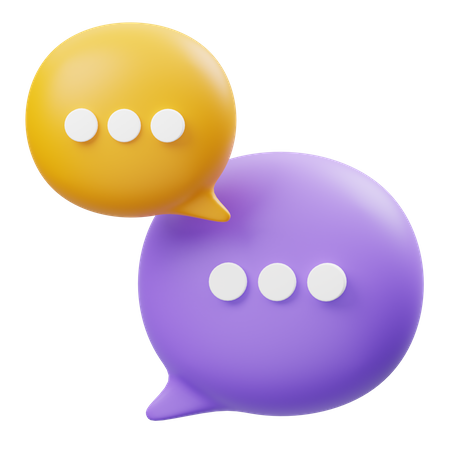 Chat Bubble  3D Icon