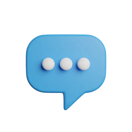 Chat Bubble  3D Icon