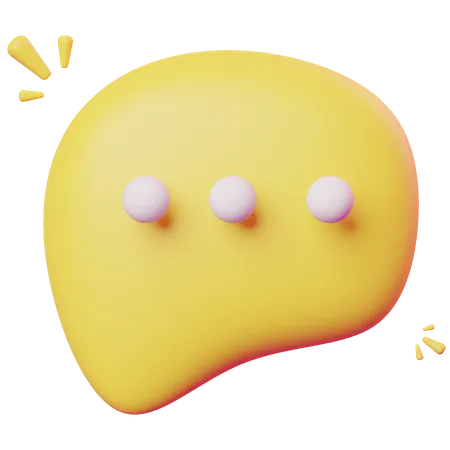 Chat Bubble  3D Icon