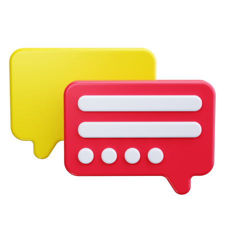 Chat Bubble  3D Icon