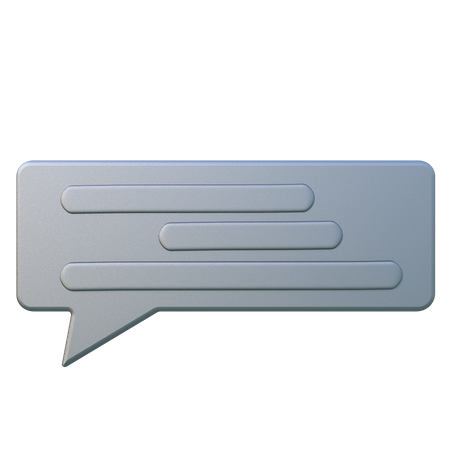 Chat Bubble  3D Icon