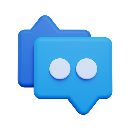 Chat Bubble  3D Icon