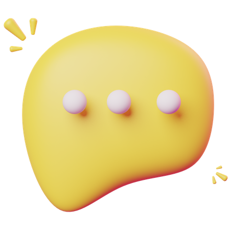 Chat Bubble  3D Icon
