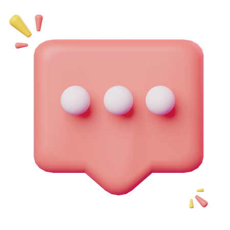 Chat Bubble  3D Icon