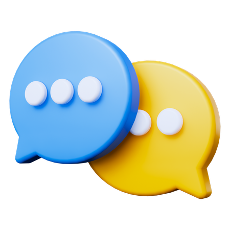 Chat Bubble  3D Icon
