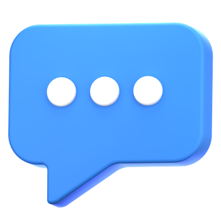 Chat Bubble  3D Icon