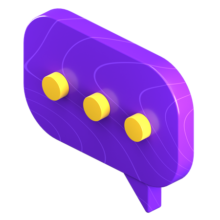 Chat Bubble  3D Illustration