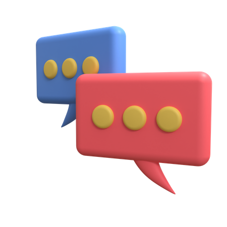 Chat Bubble  3D Illustration