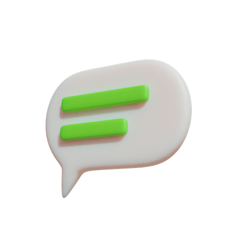 Chat Bubble  3D Illustration