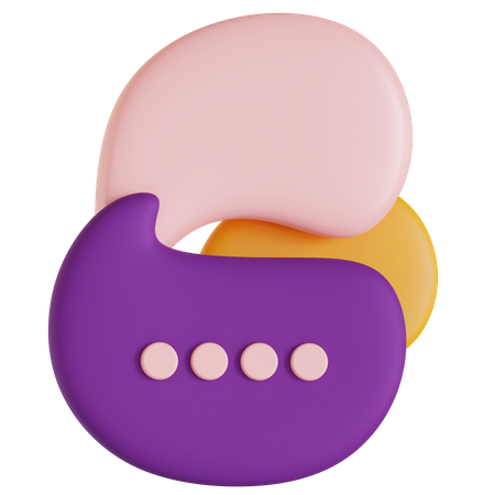 Chat Bubble  3D Illustration