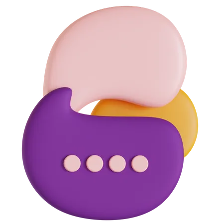 Chat Bubble  3D Illustration