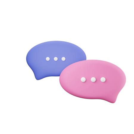 Chat bubble  3D Illustration