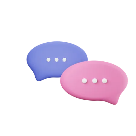 Chat bubble  3D Illustration