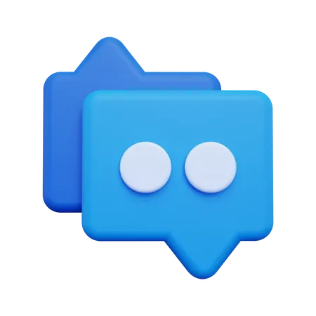 Chat Bubble  3D Illustration