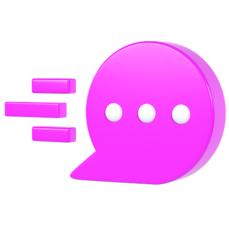 Chat Bubble  3D Illustration